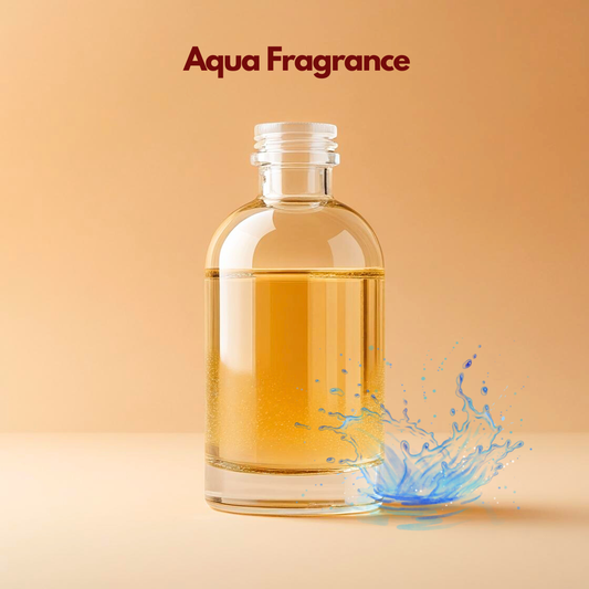 Aqua fresh water soluble fragrance with splash effect for professional skincare products.