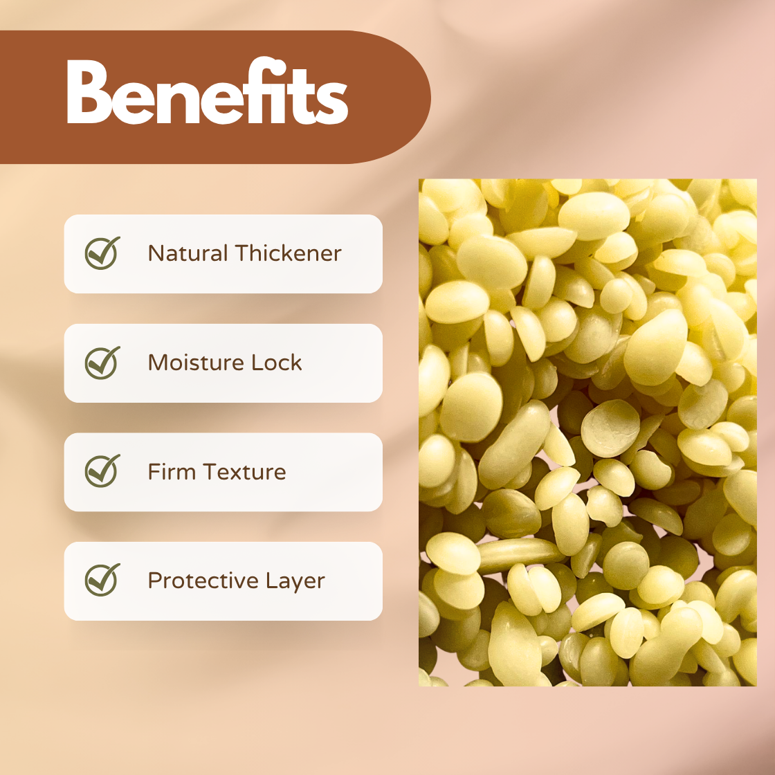 Yellow Beeswax Pellets