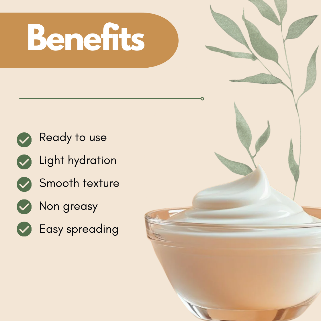 Gel Cream Base Lightweight cream ready base in a bowl with soft whipped texture highlighting light hydration smooth texture non greasy feel and easy spreading for skincare use. Pre formulated base designed for easy customization in moisturizers and lotions in cosmetic product. 