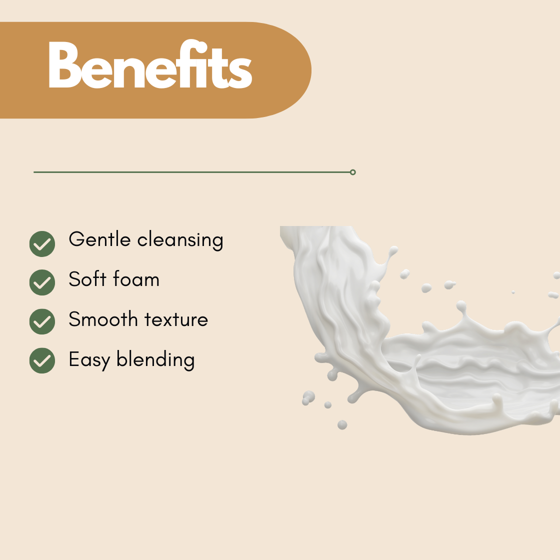 Milky Face Wash Base Foaming ready base with bubbles showing gentle cleansing soft foam and smooth texture it give wash benefits for haircare formulation. Pre formulated Face wash base designed for smooth blending and effective cleansing performance in formulation.