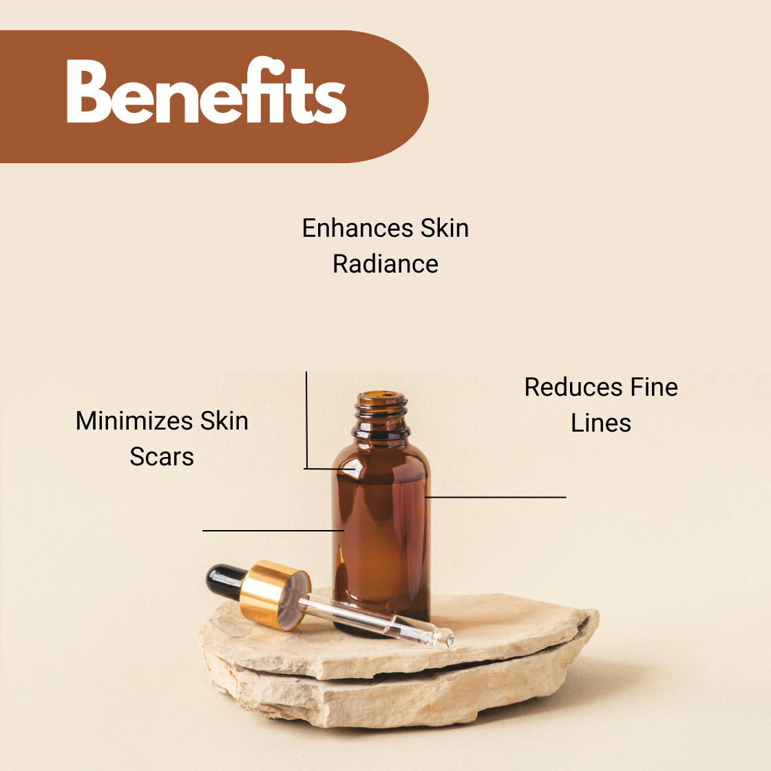 Neroli Essential oil radiance enhancing image featuring fine line reduction and skin scar minimizing properties.